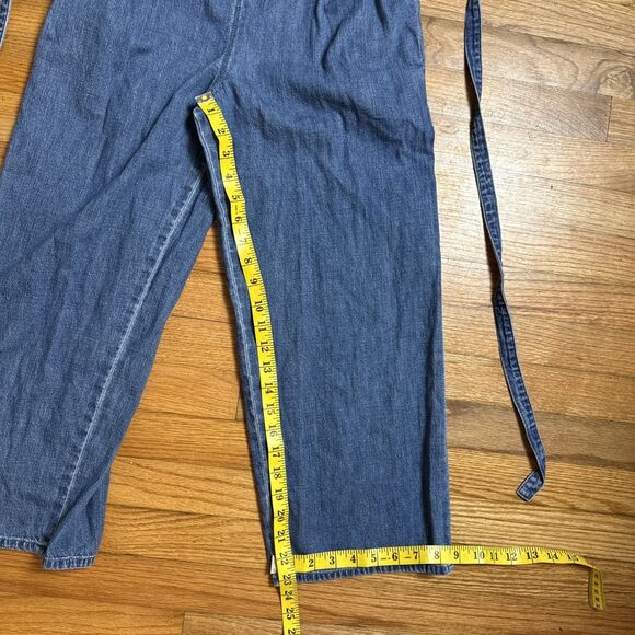 AG Jeans Japanese Fabric Romper Jumpsuit Spaghetti Strap XS Blue - Picture 4 of 8